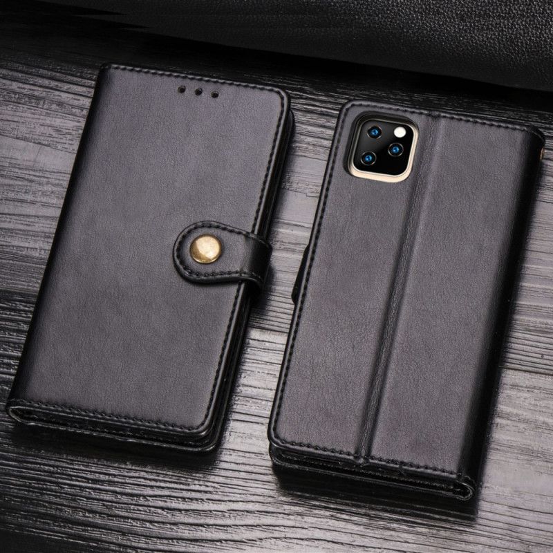 Flip Cover Læder for iPhone 11 Pro Sort Premium Design