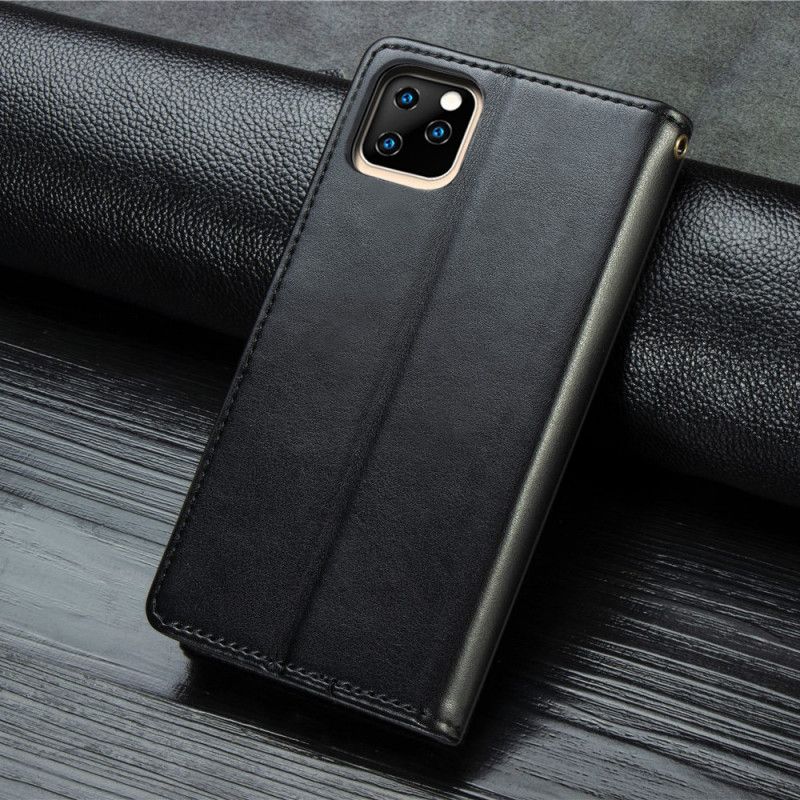 Flip Cover Læder for iPhone 11 Pro Sort Premium Design