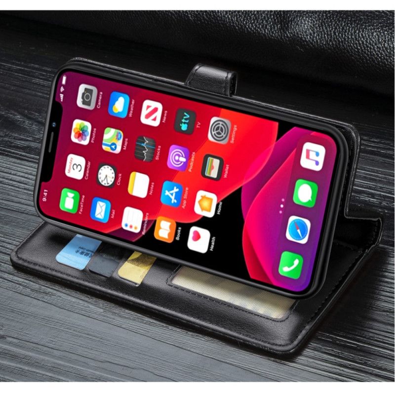 Flip Cover Læder for iPhone 11 Pro Sort Premium Design