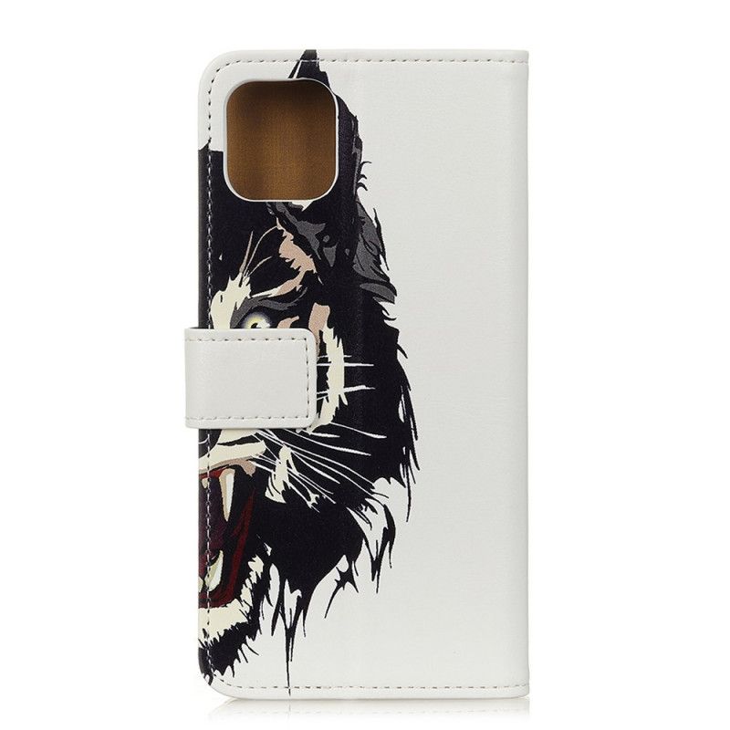 Flip Cover Læder for iPhone 11 Pro Vildt Tiger