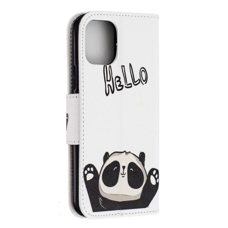 Flip Cover Læder iPhone 11 Pro Hej Panda Original