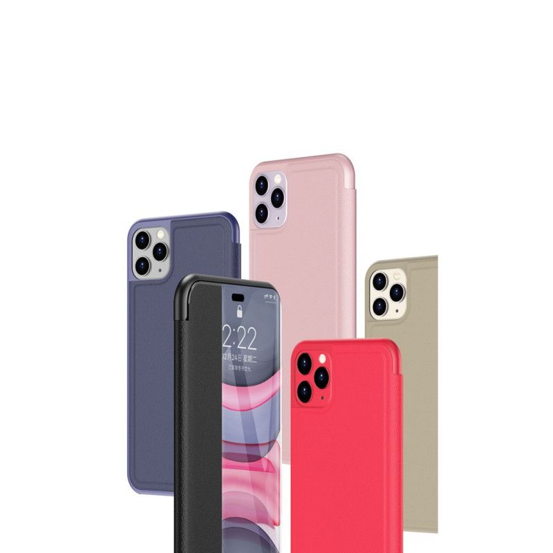 Se Omslag iPhone 11 Pro Sort Tekstureret Lædereffekt