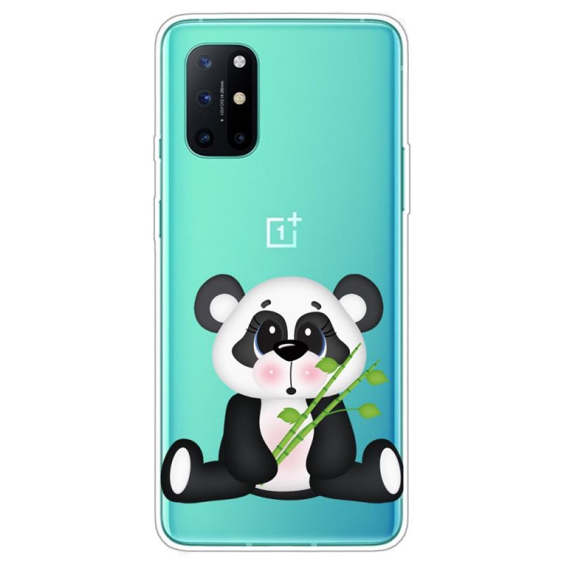 Cover for OnePlus 8T Gennemsigtig Trist Panda