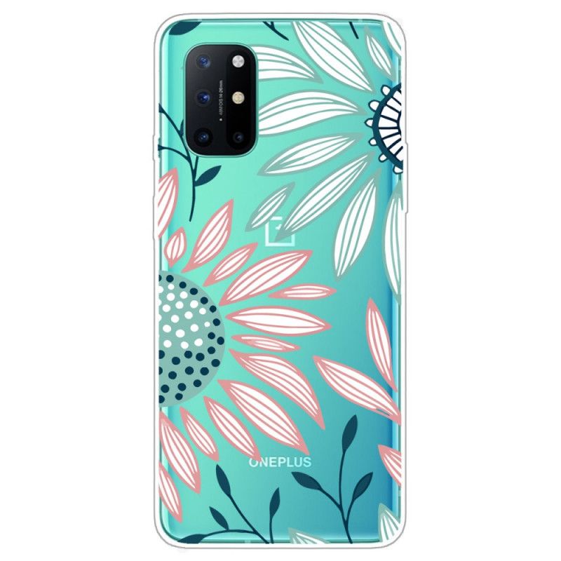 Cover OnePlus 8T Gennemsigtig En Blomst Beskyttelse