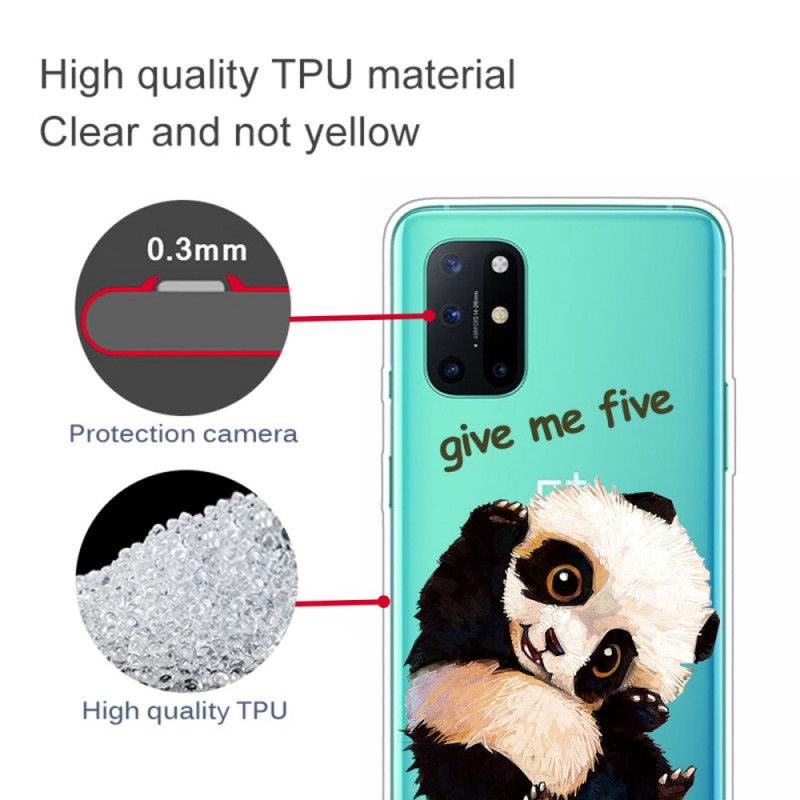 Cover OnePlus 8T Gennemsigtig Panda. Giv Mig Fem Original