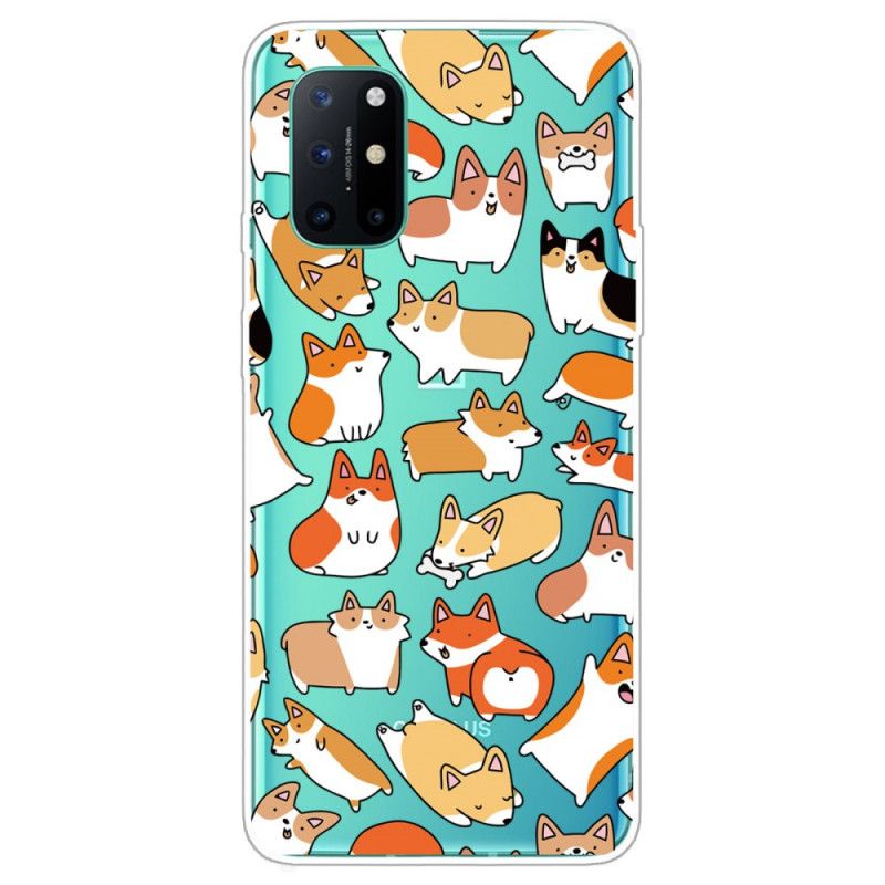 Cover OnePlus 8T Gennemsigtige Flere Hunde