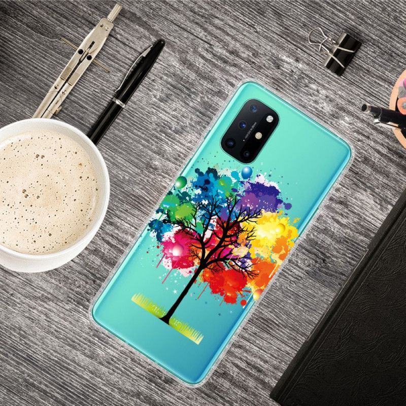 Cover OnePlus 8T Gennemsigtigt Akvareltræ