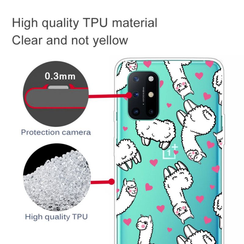 Cover OnePlus 8T Mobilcover Øverste Lamaer