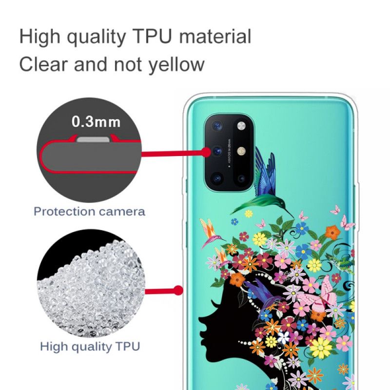 Cover OnePlus 8T Mobilcover Smukt Blomsterhoved