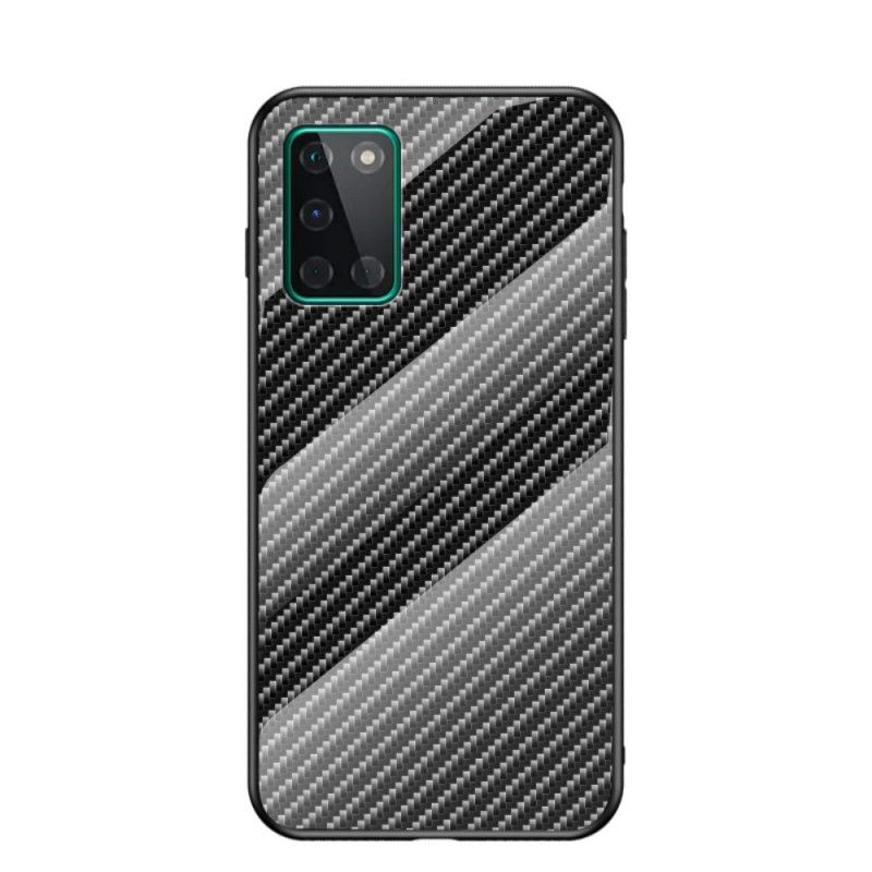 Cover OnePlus 8T Sort Kulfiber Hærdet Glas