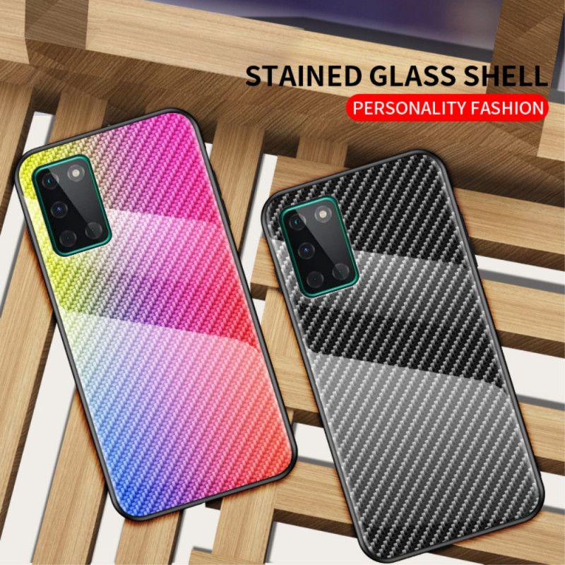 Cover OnePlus 8T Sort Kulfiber Hærdet Glas