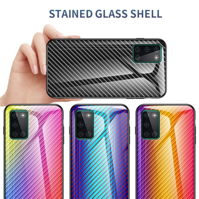 Cover OnePlus 8T Sort Kulfiber Hærdet Glas