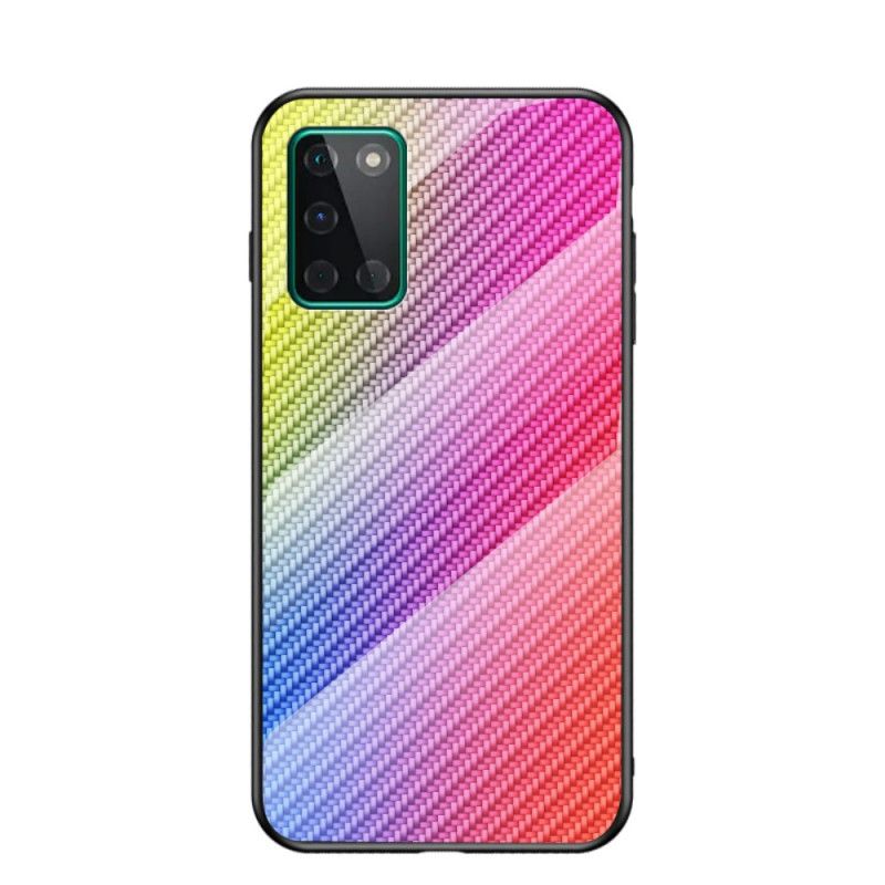 Cover OnePlus 8T Sort Kulfiber Hærdet Glas