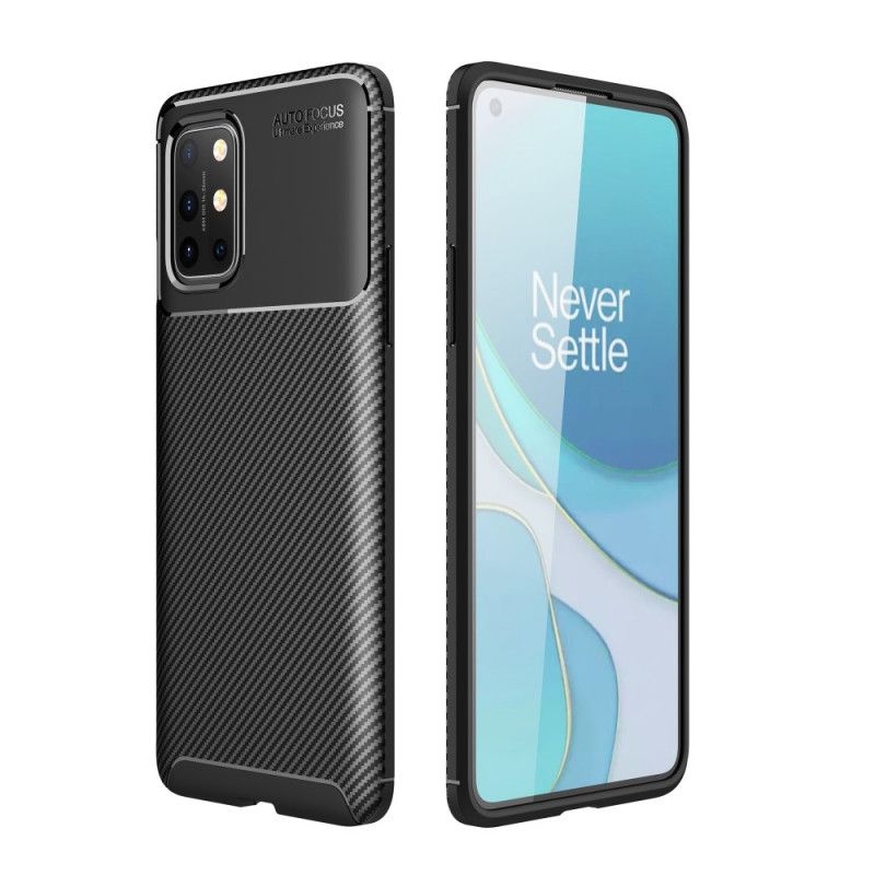 Cover OnePlus 8T Sort Mobilcover Fleksibel Kulfibertekstur