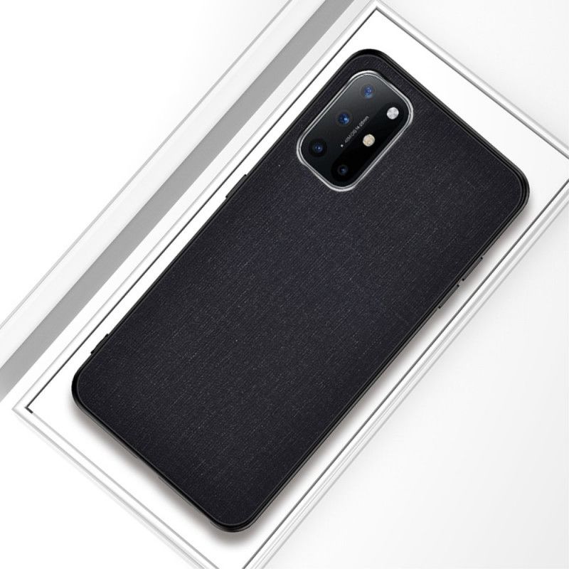 Cover OnePlus 8T Sort Mobilcover Stoftekstur