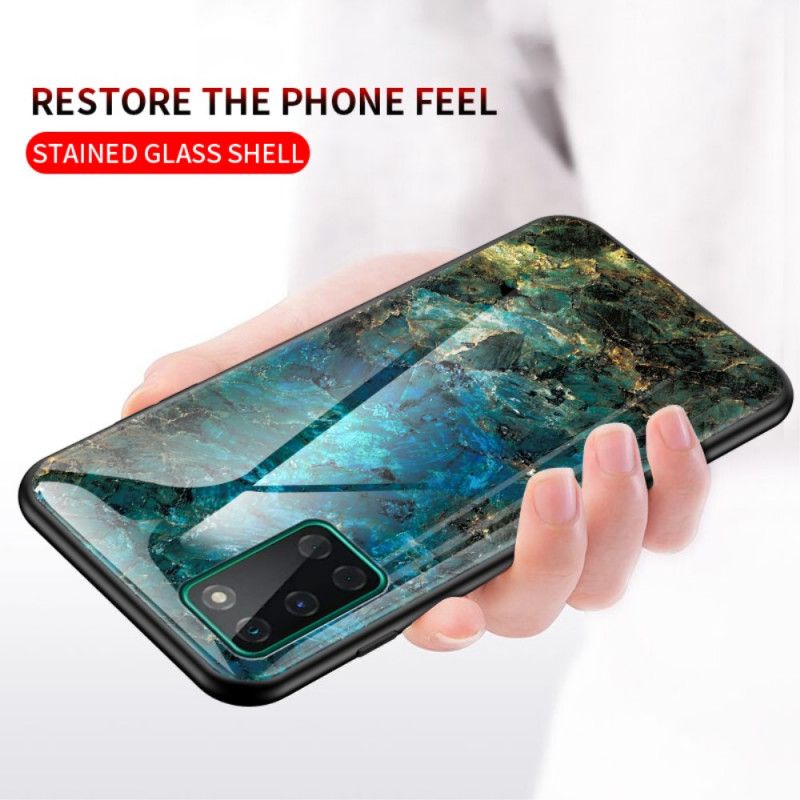 Cover OnePlus 8T Sort Premiumfarver Hærdet Glas Beskyttelse