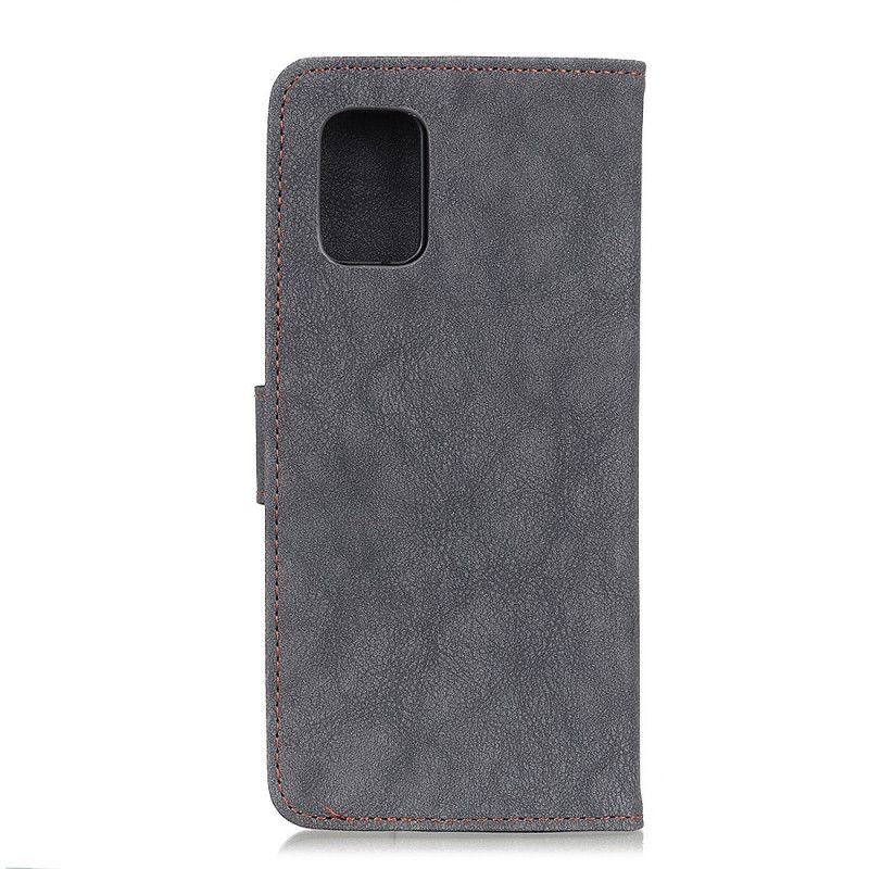 Flip Cover Læder for OnePlus 8T Grå Retro Khazneh Split Læder