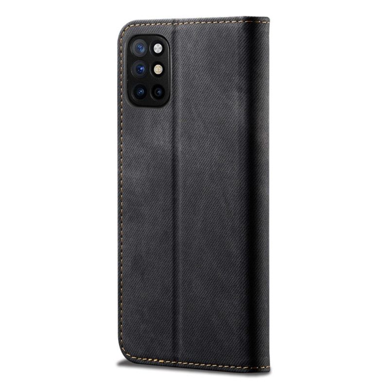 Læder Cover OnePlus 8T Sort Jeans I Imiteret Læder