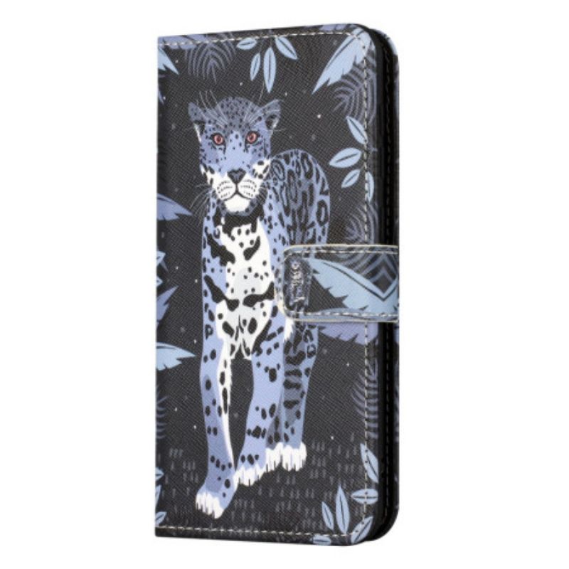 Flip Cover Honor 200 Lite Leopardmønster Med Rem