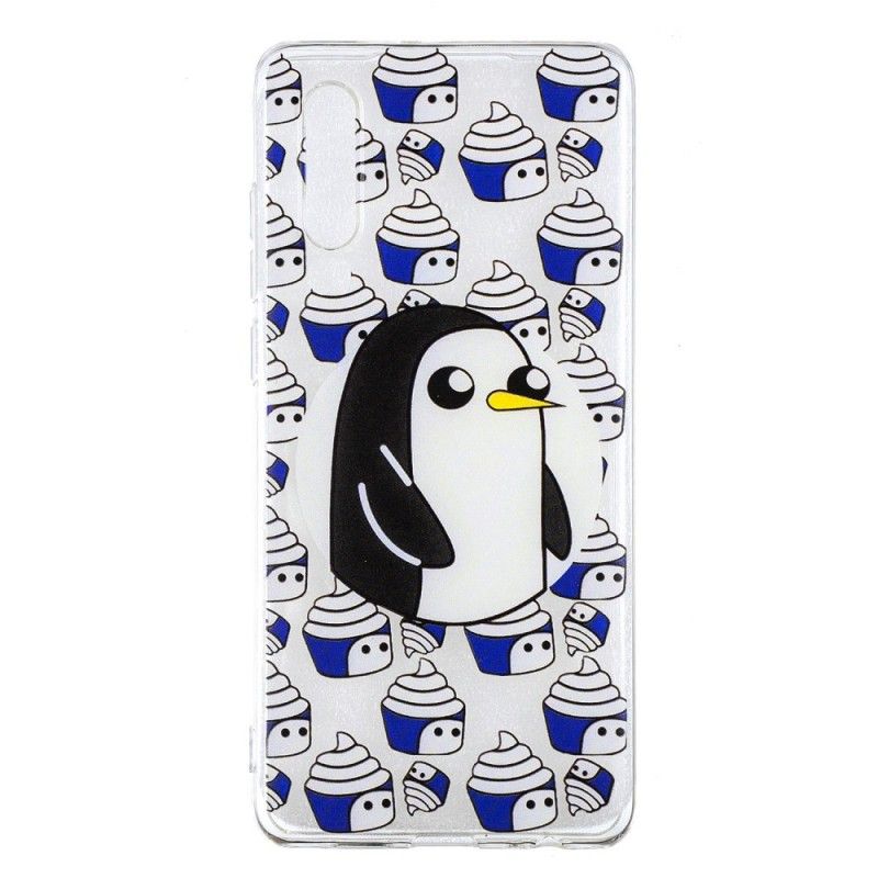 Cover for Huawei P30 Gennemsigtige Pingviner