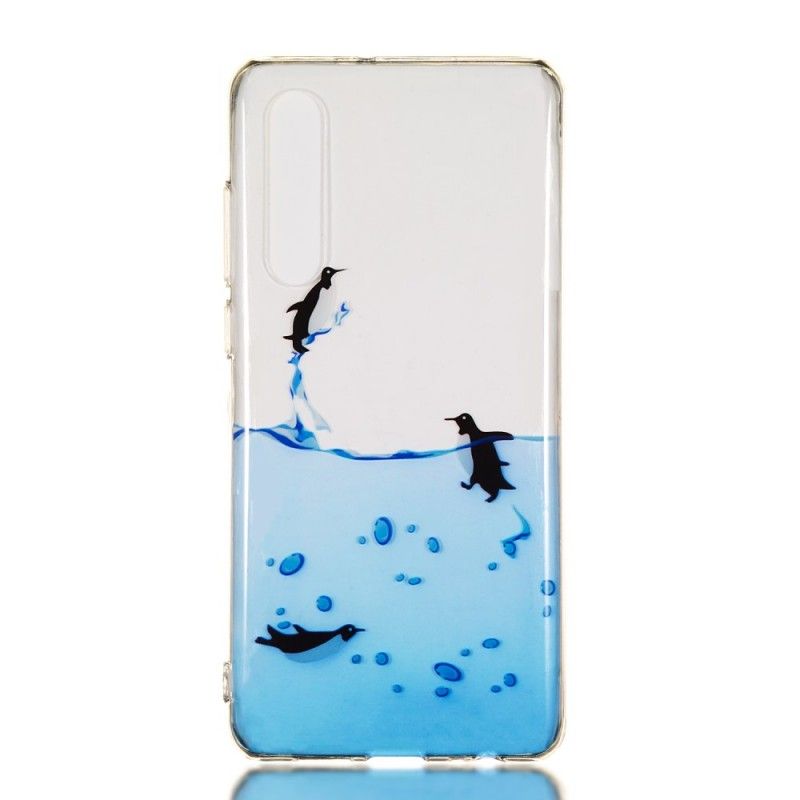 Cover for Huawei P30 Gennemsigtigt Pingvinspil