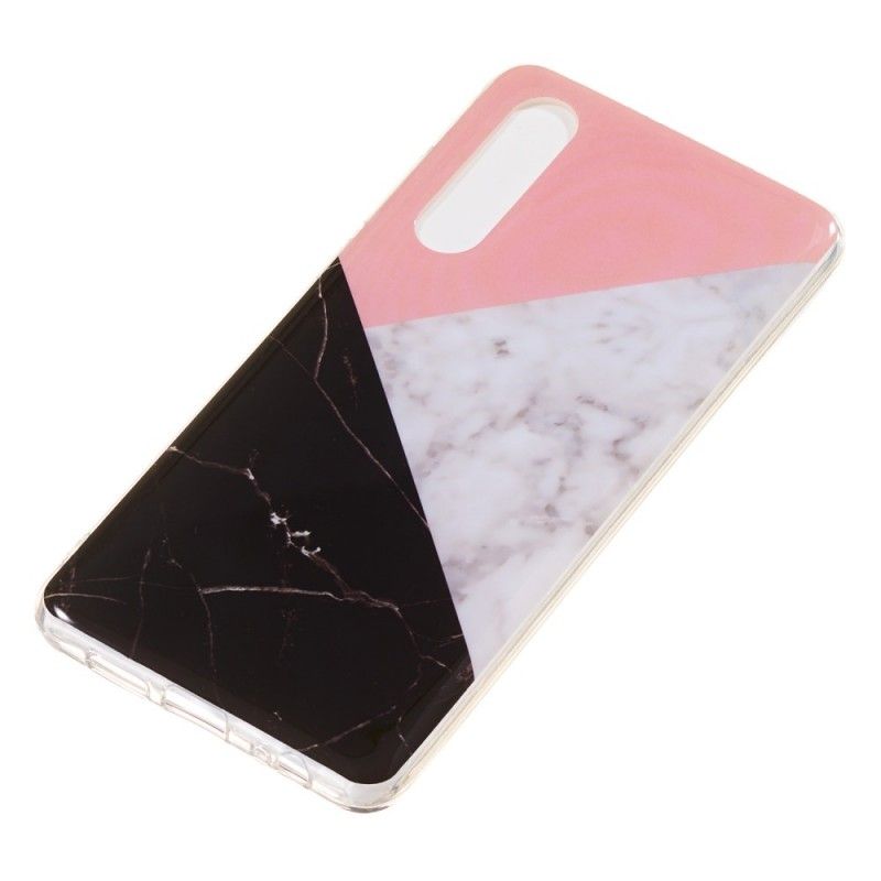 Cover for Huawei P30 Geometrisk Marmor