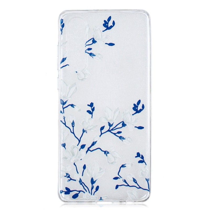 Cover for Huawei P30 Hvide Blomster