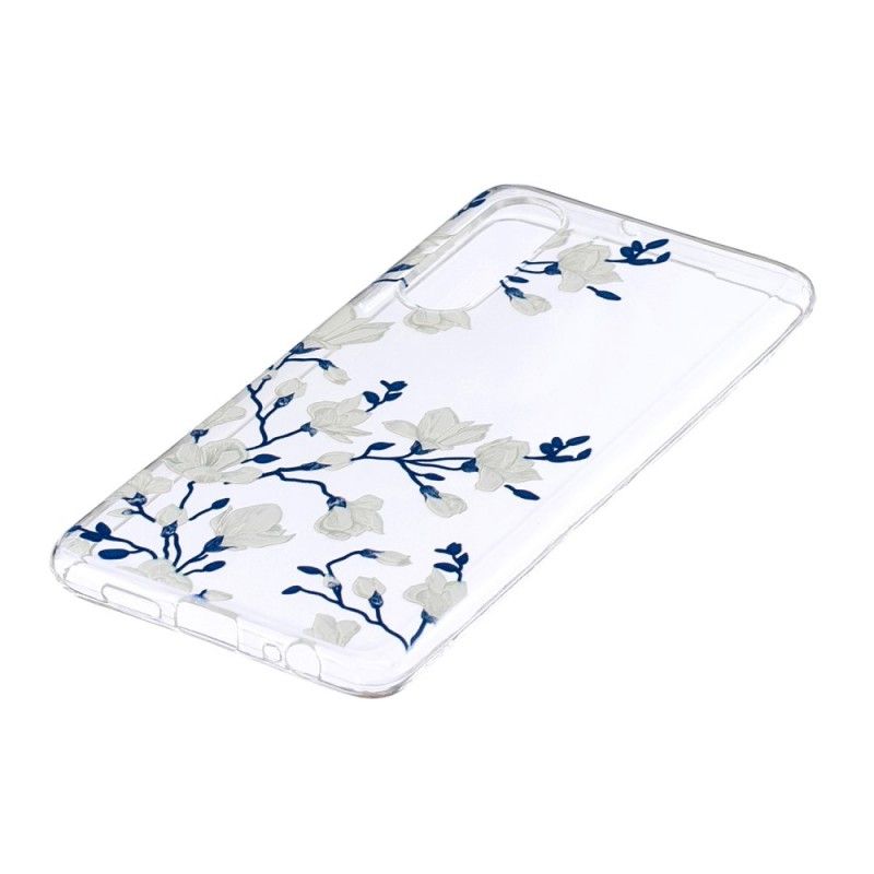 Cover for Huawei P30 Hvide Blomster