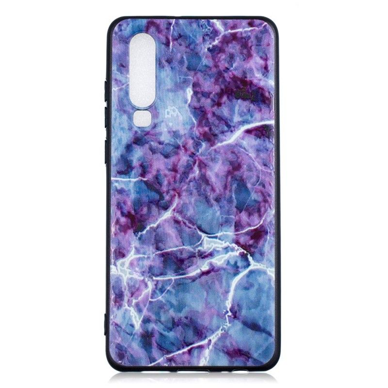 Cover for Huawei P30 Lilla Marmor