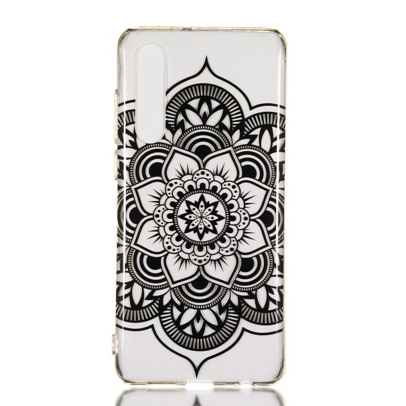 Cover for Huawei P30 Sort Mandala Kunst