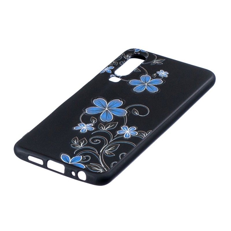 Cover Huawei P30 Blå Blomster Beskyttelse