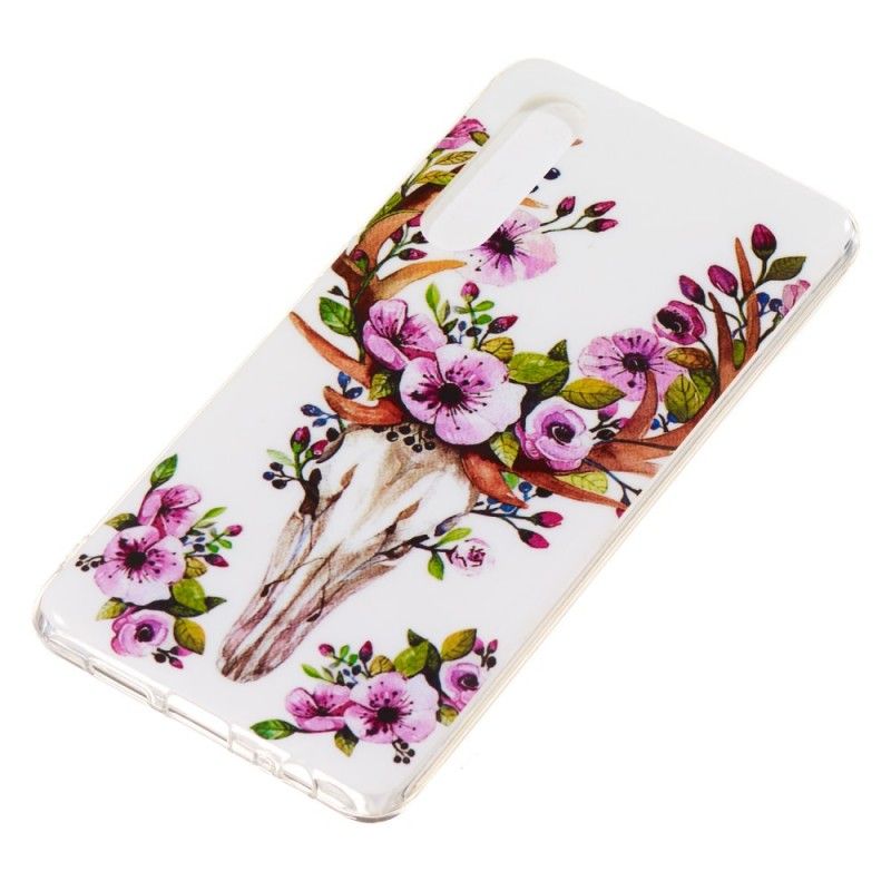 Cover Huawei P30 Fluorescerende Blomstret Elg Beskyttelse