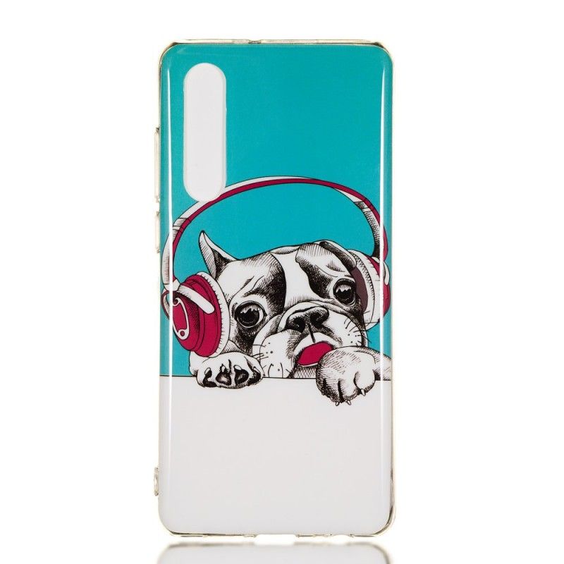 Cover Huawei P30 Fluorescerende Hund