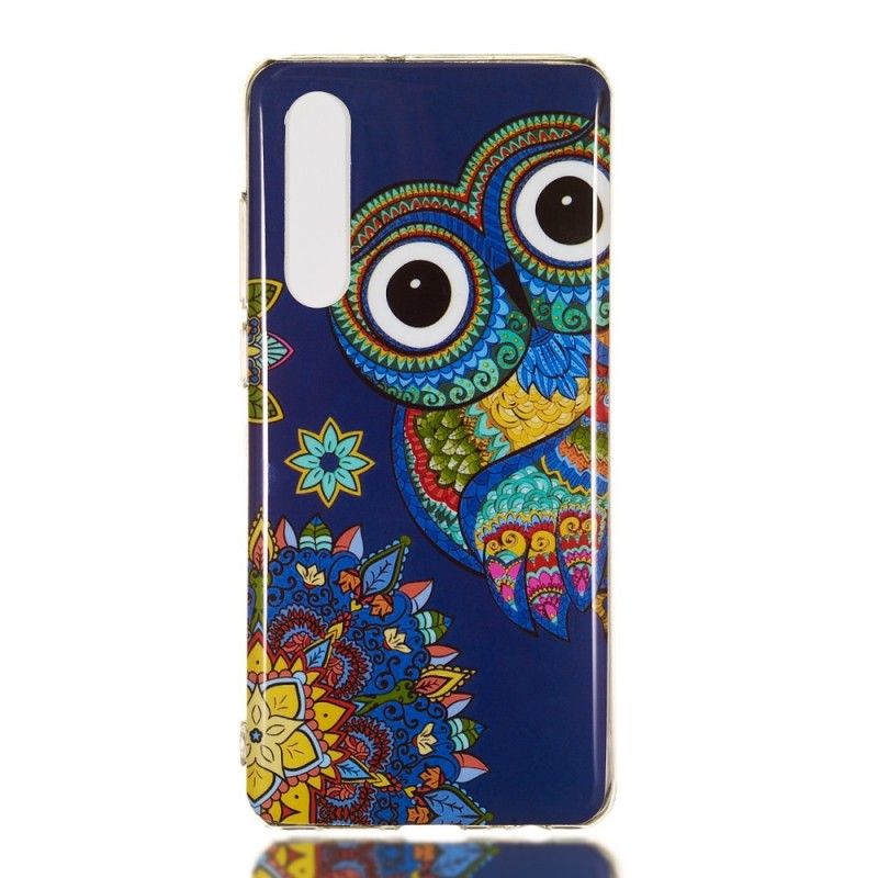 Cover Huawei P30 Fluorescerende Mandala Ugle