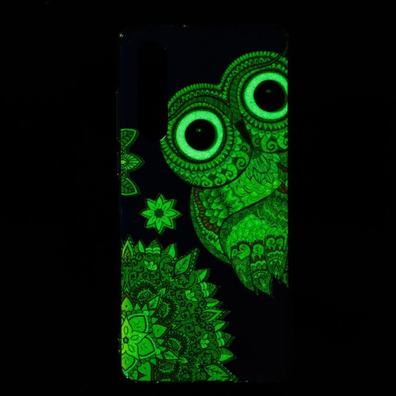 Cover Huawei P30 Fluorescerende Mandala Ugle