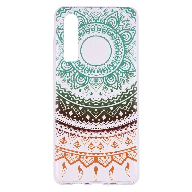 Cover Huawei P30 Gennemsigtig Farverig Mandala