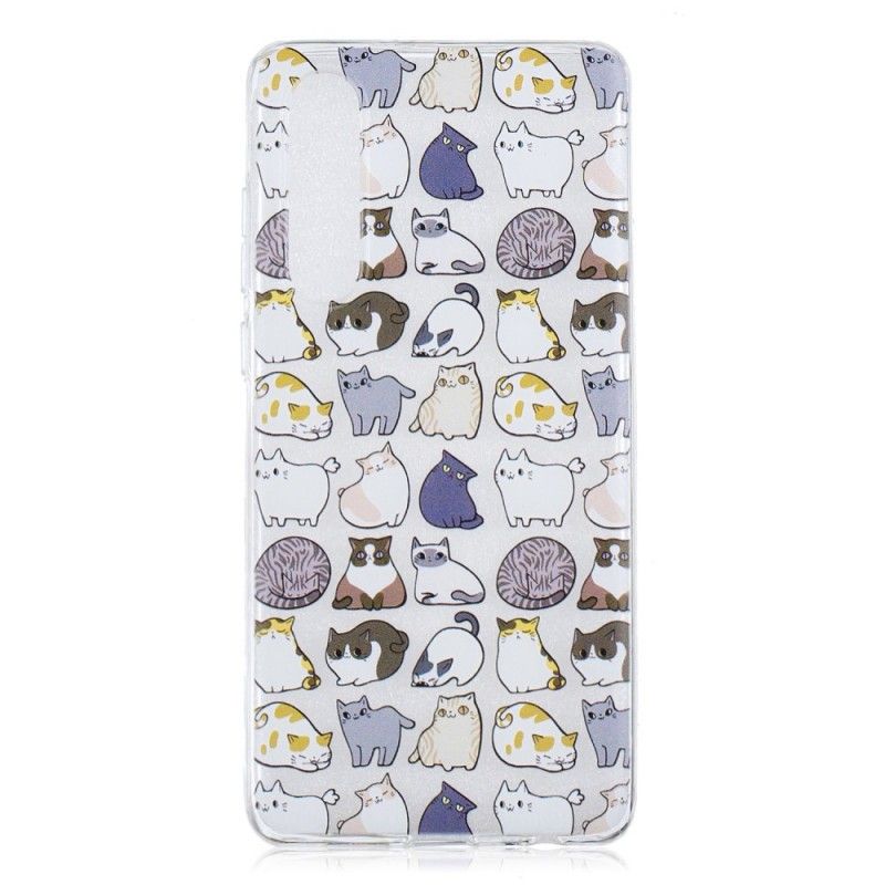 Cover Huawei P30 Gennemsigtige Flere Katte