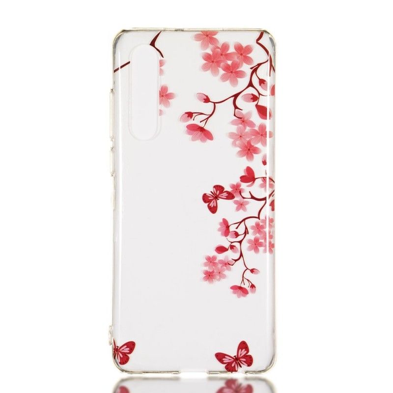 Cover Huawei P30 Gennemsigtigt Blomstrende Træ