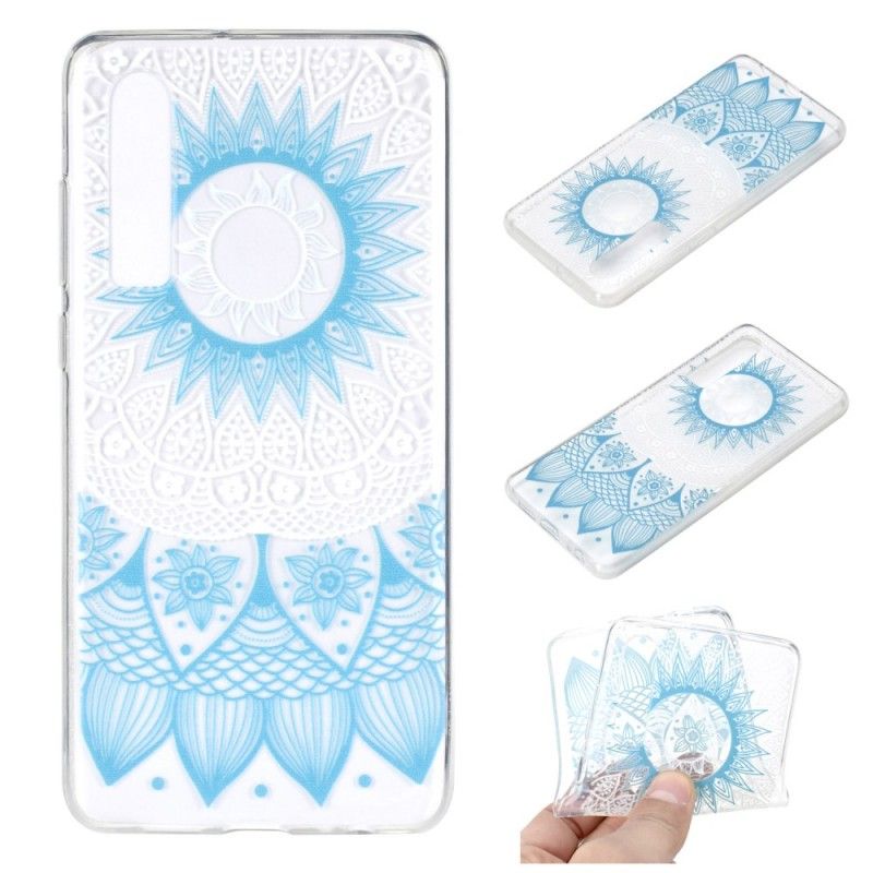 Cover Huawei P30 Lyseblå Gennemsigtig Farverig Mandala