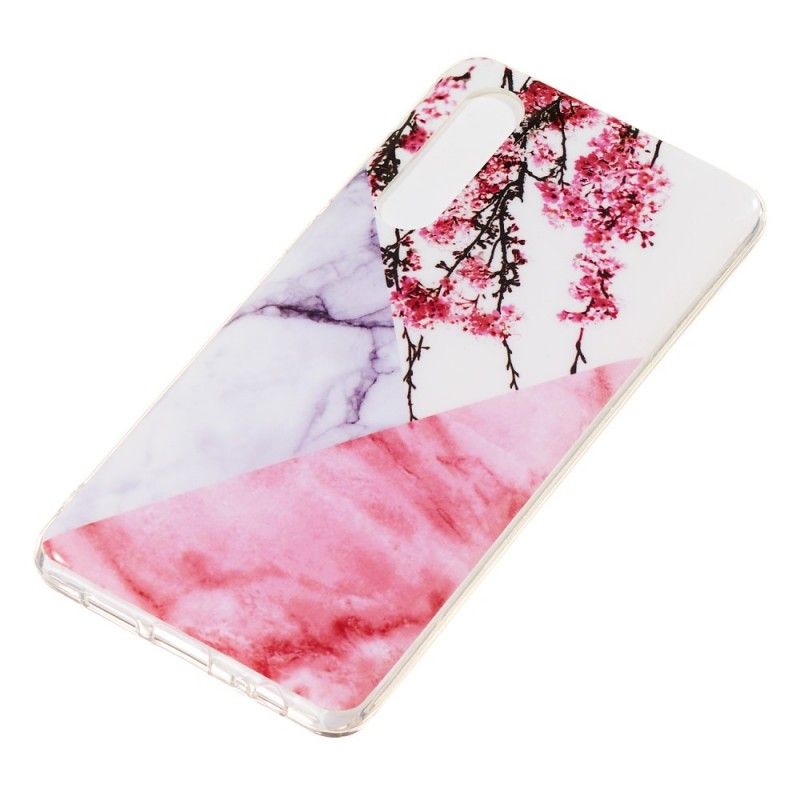 Cover Huawei P30 Marmoreret Blomme