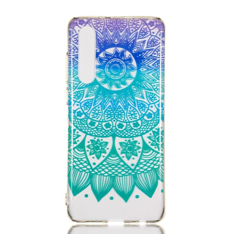 Cover Huawei P30 Mobilcover Gennemsigtig Farverig Mandala