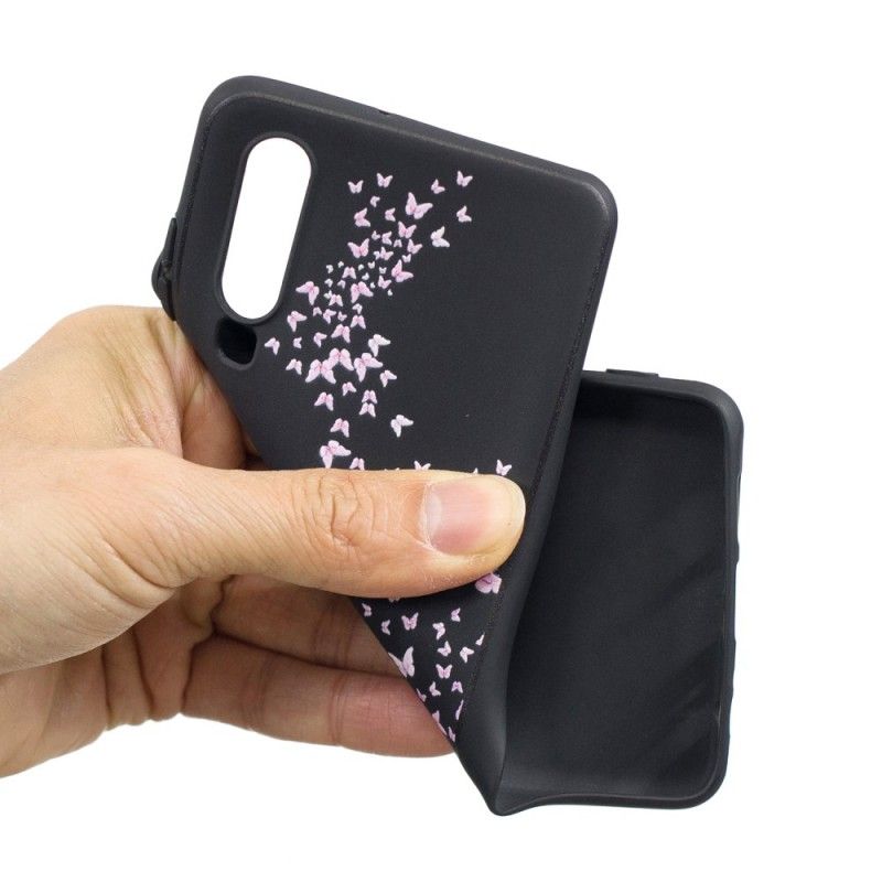 Cover Huawei P30 Mobilcover Kvinde Med Et Blomstret Hoved