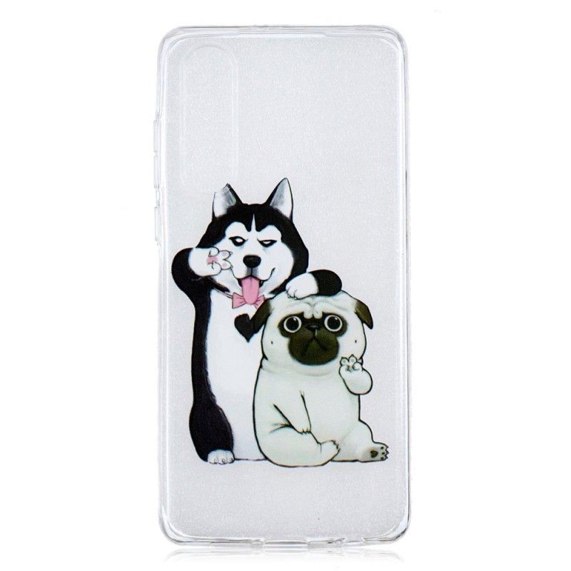 Cover Huawei P30 Sjove Hunde