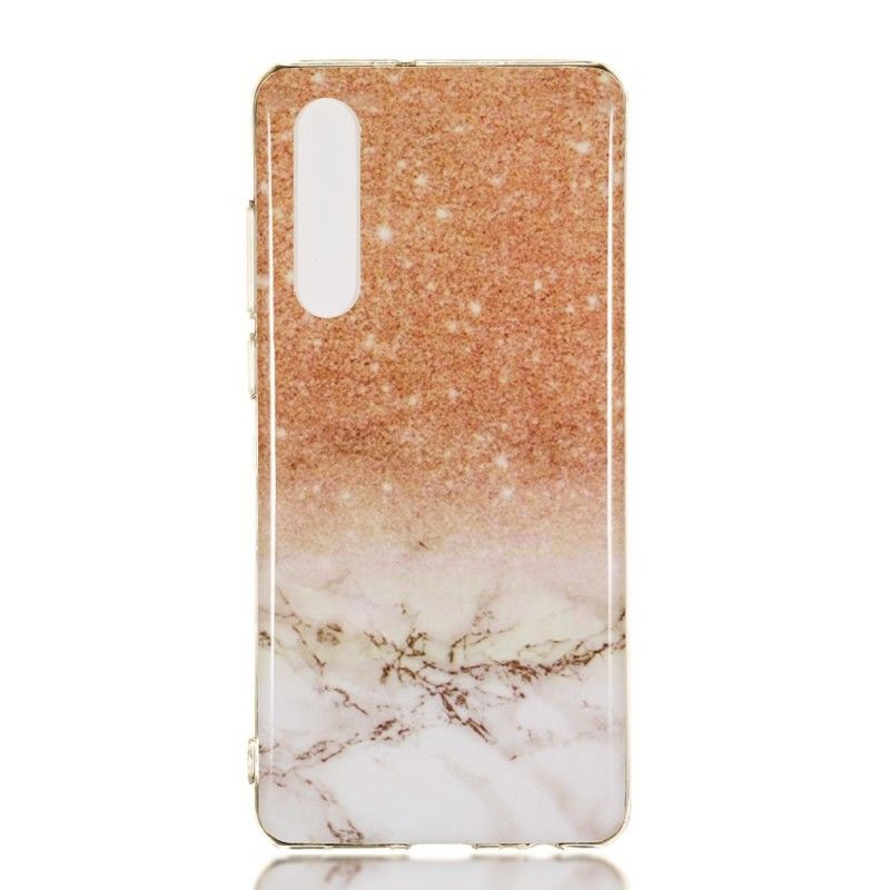 Cover Huawei P30 Sort Marmorglitter