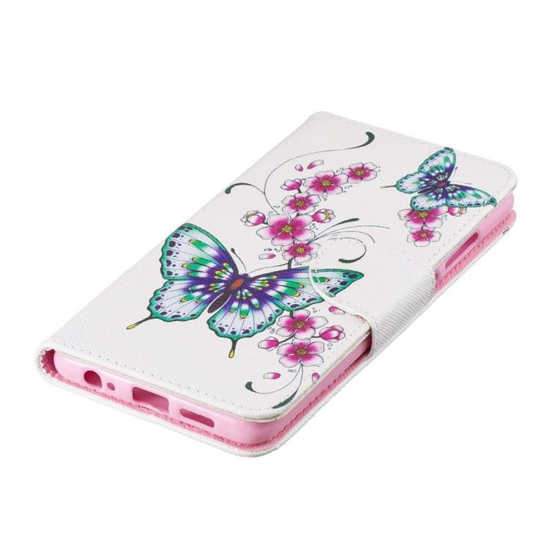 Flip Cover Huawei P30 Vidunderlige Sommerfugle