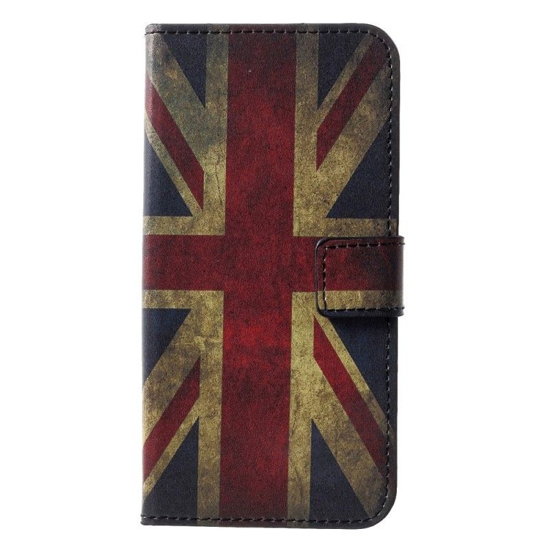 Flip Cover Læder Huawei P30 Englands Flag Original