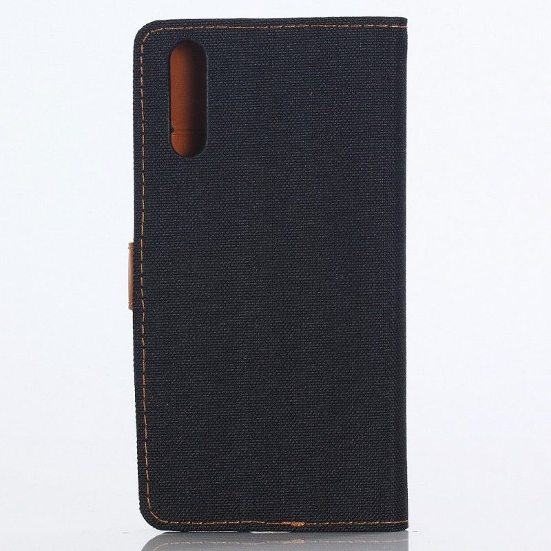 Flip Cover Læder Huawei P30 Sort Jeans Original