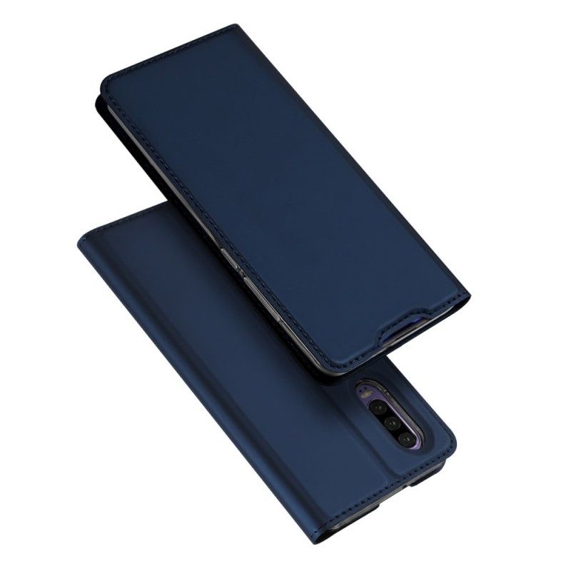 Læder Cover Huawei P30 Sort Pro Dux Ducis Hud Beskyttelse