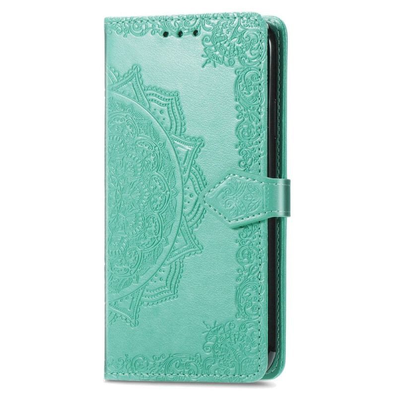 Flip Cover Google Pixel 7 Pro Med Snor Strappy Retro Mandala