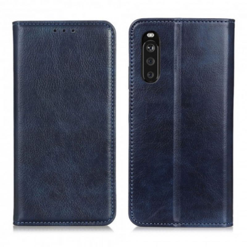 Flip Cover Sony Xperia 10 Iii Litchi Premium Imiteret Læder